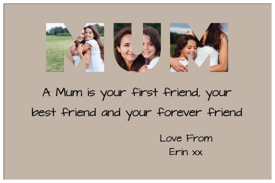 Mum Photo Framed Print